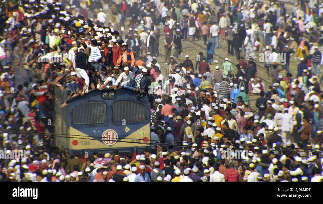 TRAIN,DHAKA,BANGLADESCH, BEVÖLKERUNGSBOOM, 2013, Stockfoto
