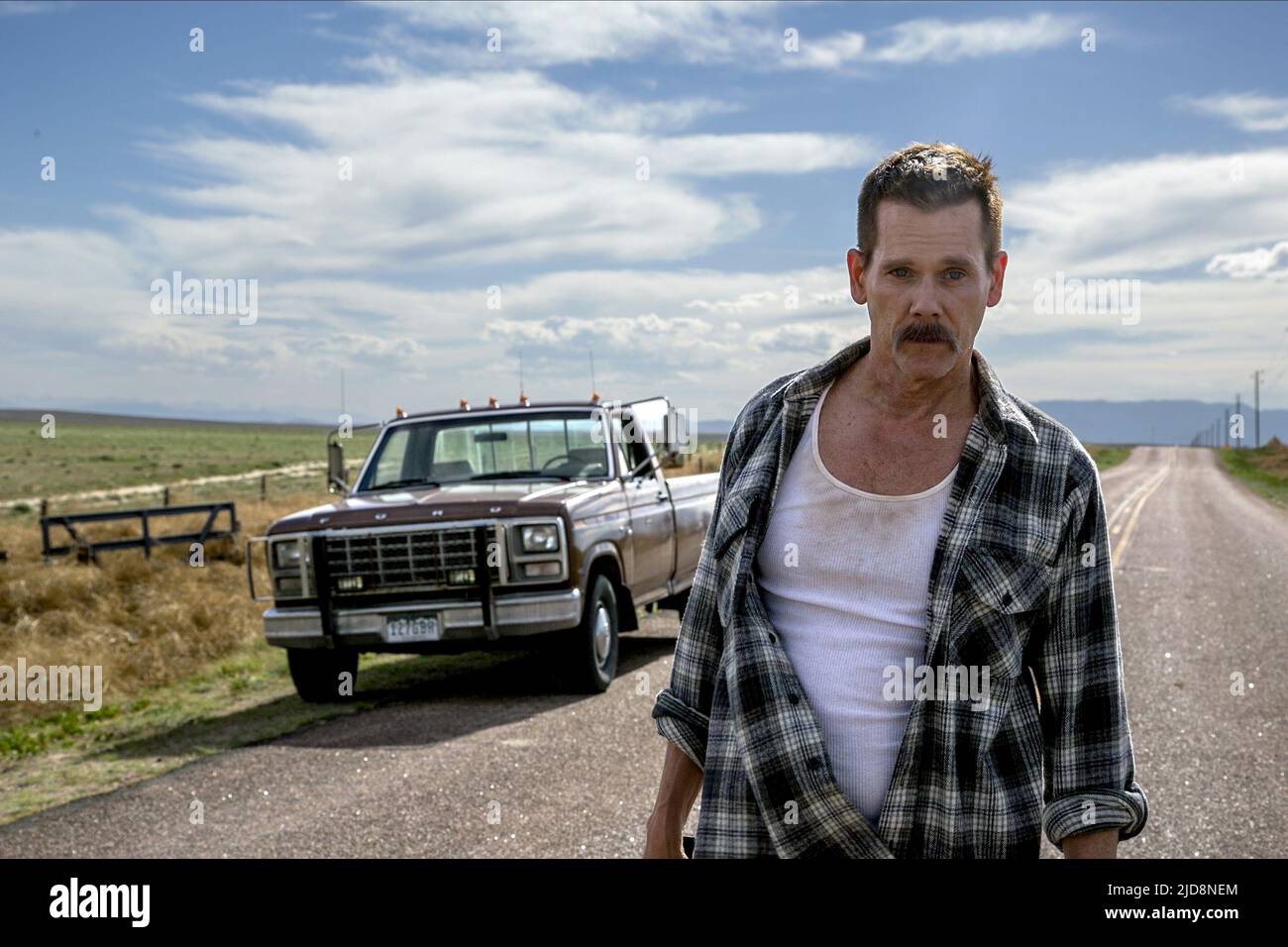 KEVIN BACON, COP CAR, 2015, Stockfoto