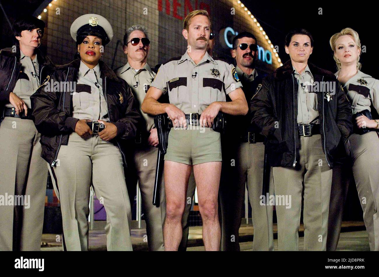 KENNEY, NASH, ALAZRAQUI, LENNON, GARANT, BIRDSONG, MCLENDON-COVEY, RENO 911!: MIAMI, 2007, Stockfoto