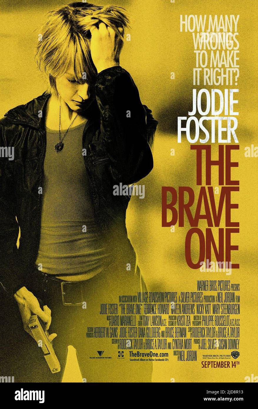 JODIE FOSTER POSTER, DER MUTIGE, 2007, Stockfoto