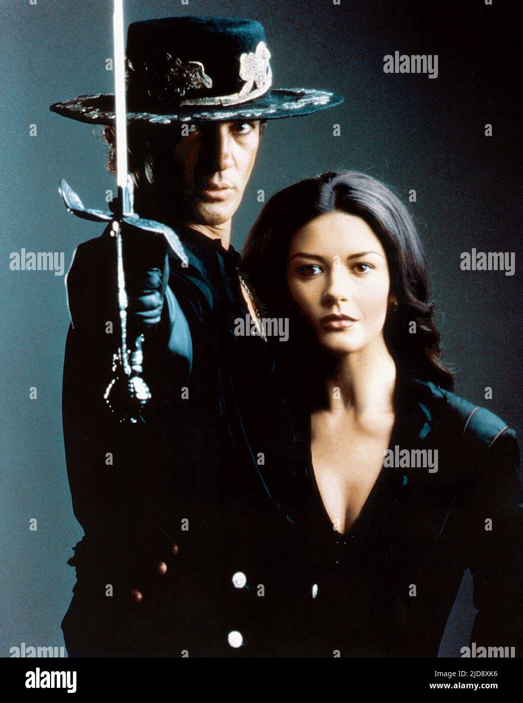 BANDERAS, ZETA-JONES, DIE MASKE DES ZORRO, 1998, Stockfoto