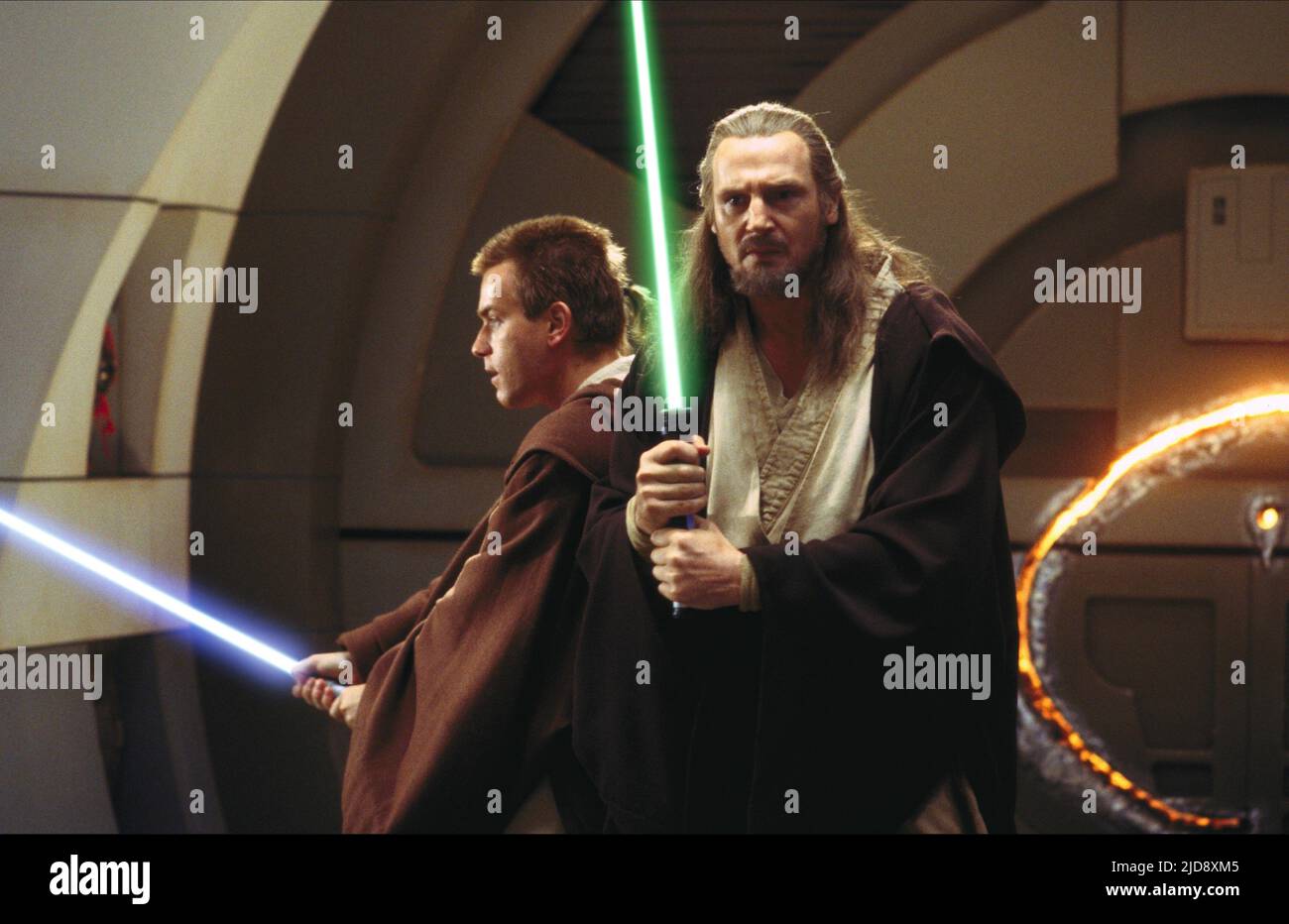MCGREGOR, NEESON, STAR WARS: EPISODE I - THE PHANTOM BEDROACE, 1999, Stockfoto