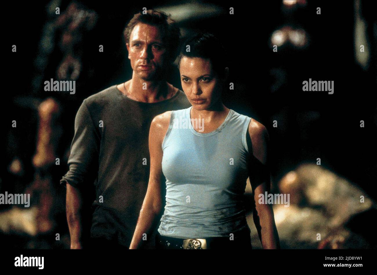 CRAIG, JOLIE, LARA CROFT: TOMB RAIDER, 2001, Stockfoto