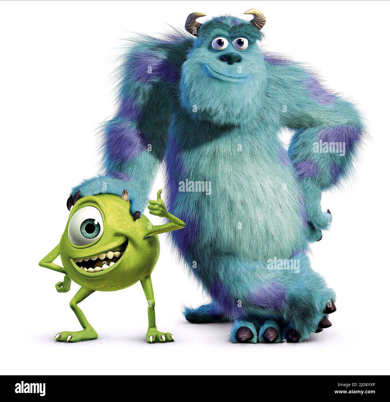 MIKE, SULLEY, MONSTERS INC., 2001, Stockfoto