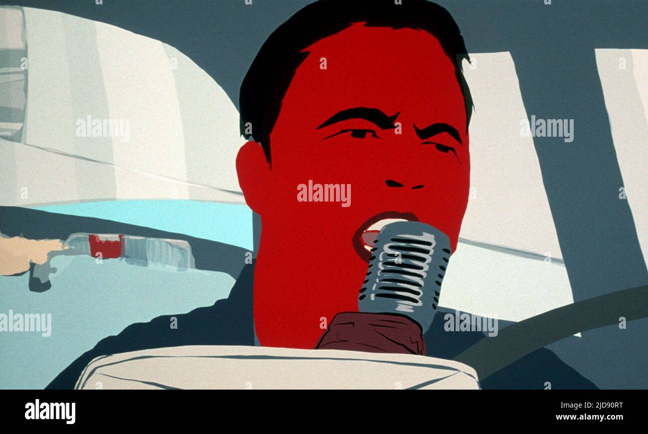 ANIMIERTER CHARAKTER, WAKING LIFE, 2001, Stockfoto