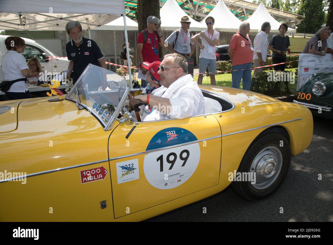 Monza, Italien. 18.. Juni 2022. S.I.A.T.A. DAINA GRAN SPORT STABILIMENTI FARINA during 1000 Miglia, Historical Motors in Monza, Italy, June 18 2022 Credit: Independent Photo Agency/Alamy Live News Stockfoto