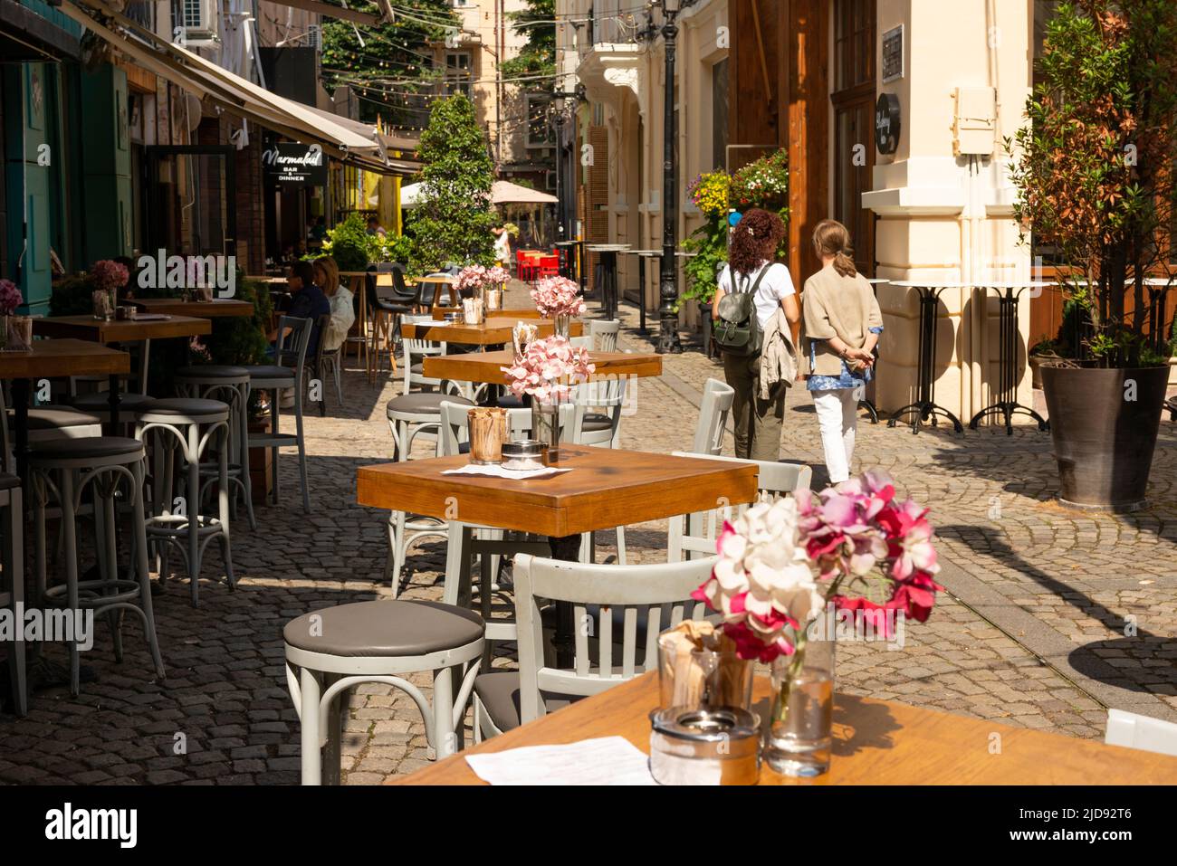 Kapana lebendiges Kunstviertel in Plovdiv, Bulgarien, Osteuropa, Balkan, EU Stockfoto