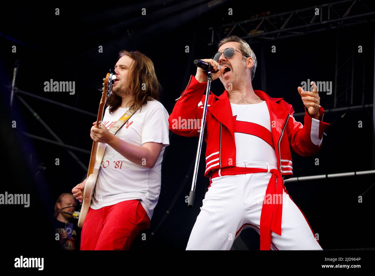 Majesty the Queen Tribute Band beim Fantasia Festival, Promenade Park, Maldon, Essex © Clarissa Debenham / Alamy Stockfoto