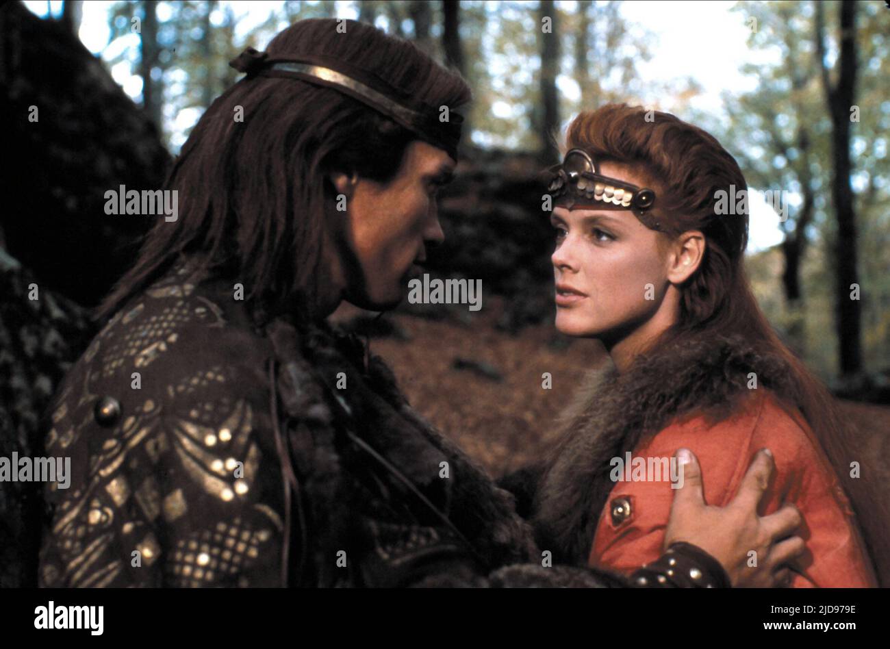 SCHWARZENEGGER,NIELSEN, ROTE SONJA, 1985, Stockfoto