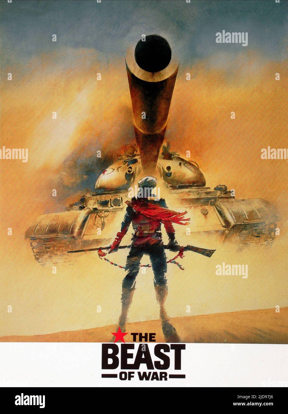 FILMPLAKAT, DAS TIER DES KRIEGES, 1988, Stockfoto