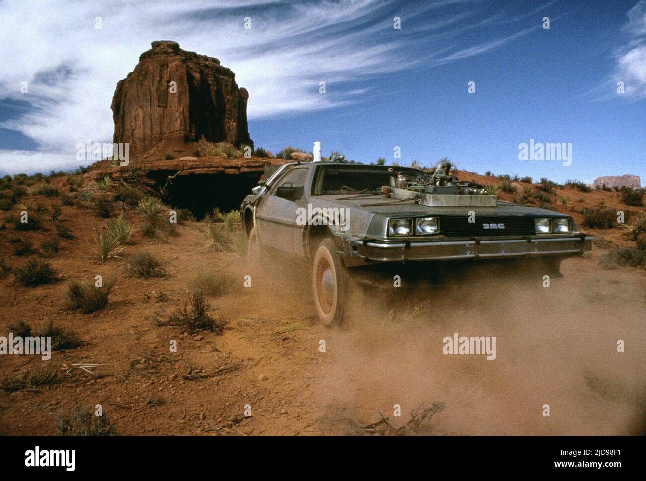 DELOREAN DMC-12, ZURÜCK IN DIE ZUKUNFT TEIL III, 1990, Stockfoto