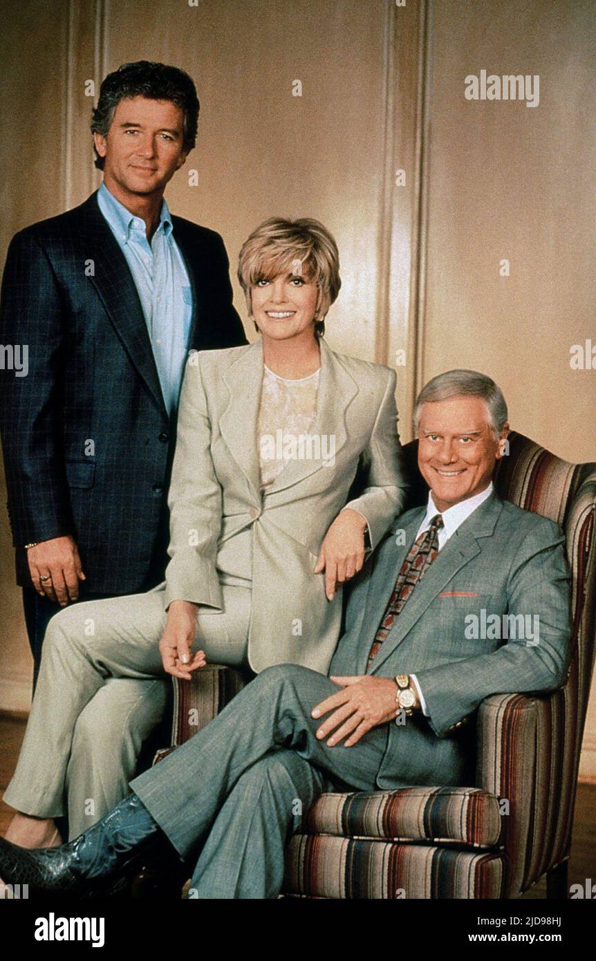 DUFFY, GRAY, HAGMAN, DALLAS: J.R. RÜCKGABEN, 1996, Stockfoto