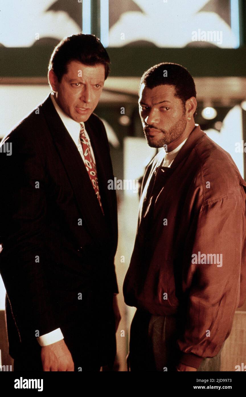 GOLDBLUM, FISHBURNE, TIEFE ABDECKUNG, 1992, Stockfoto