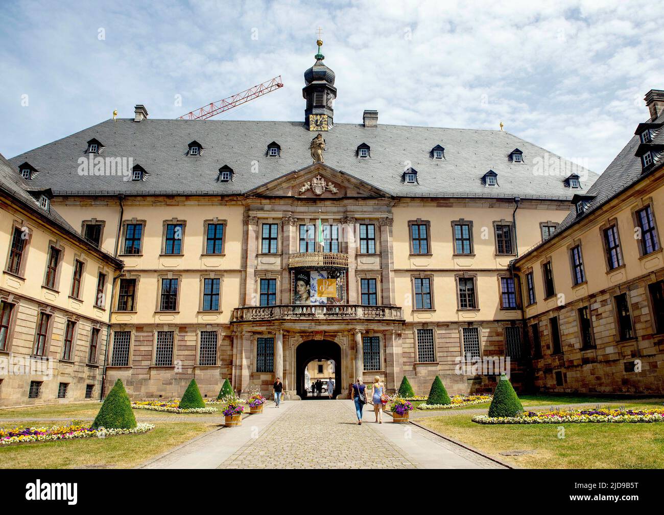 Fulda, Deutschland. 17.. Juni 2022. Stadschloss von Fulda schöne Ausstellung im Stadschloß in fulda, Design & Dynastie '250 Jahr Hofleben Oranien-Nassau' Foto: RPE Albert Nieboer https://fulda2022.de Quelle: dpa/Alamy Live News Stockfoto