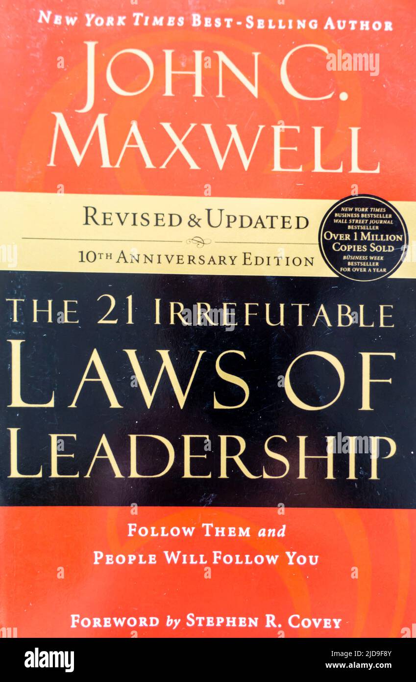 John C Maxwell - die 21 unwiderlegbaren Gesetze der Führung - Stockfoto