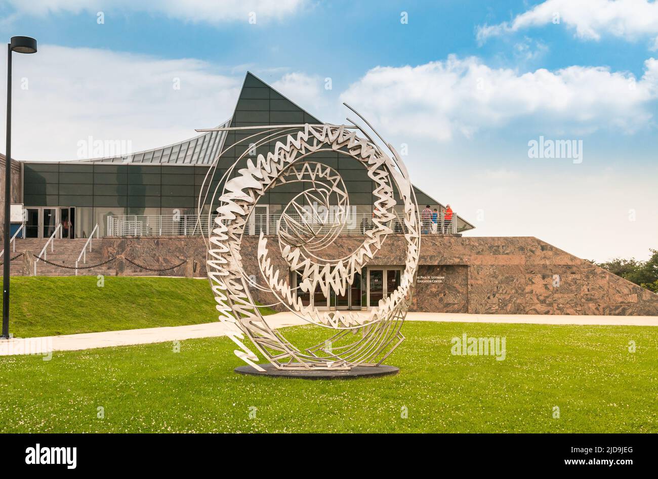 Chicago, Illinois, USA - 25. August 2014: Das Adler Planetarium ist ein öffentliches Museum, das sich dem Studium der Astronomie und Astrophysik widmet und sich an der S Stockfoto