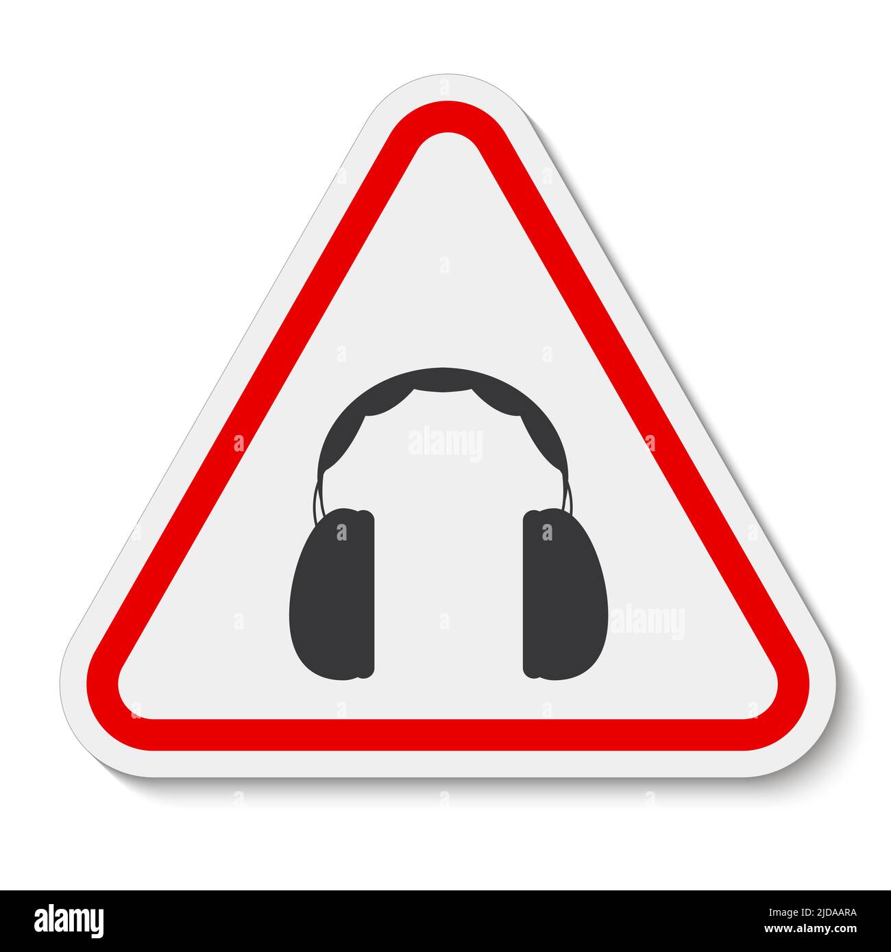 Kein Gehörschutz erforderlich, nehmen Sie die Kopfhörer heraus Stock Vektor