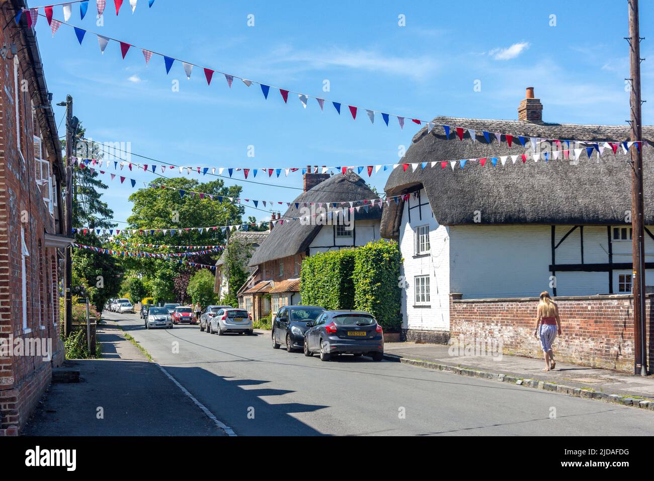 High Street, South Moreton, Oxfordshire, England, Großbritannien Stockfoto