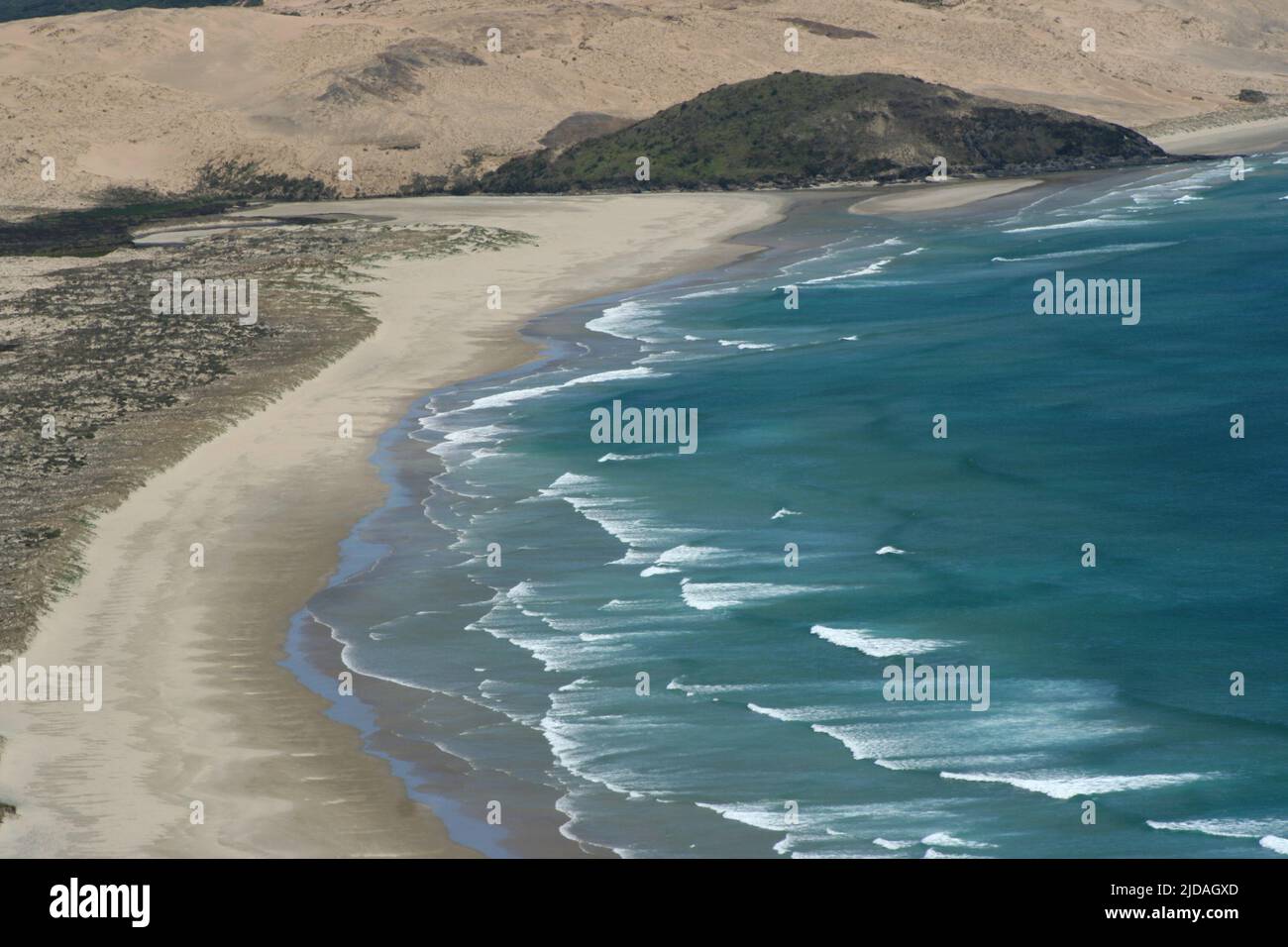 Die Küstenlinie der Bay of Islands, Northland, Neuseeland Stockfoto