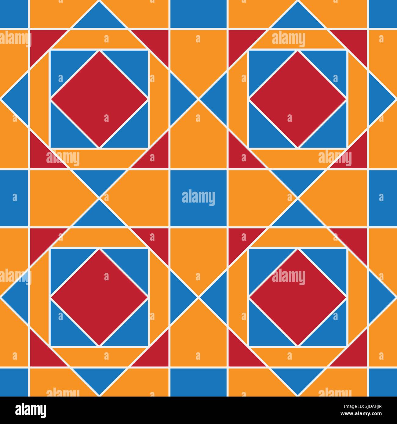 Geometrisches Nahtmuster. Digitaler Wandteppich im arabischen Stil, Textildruck. Stock Vektor