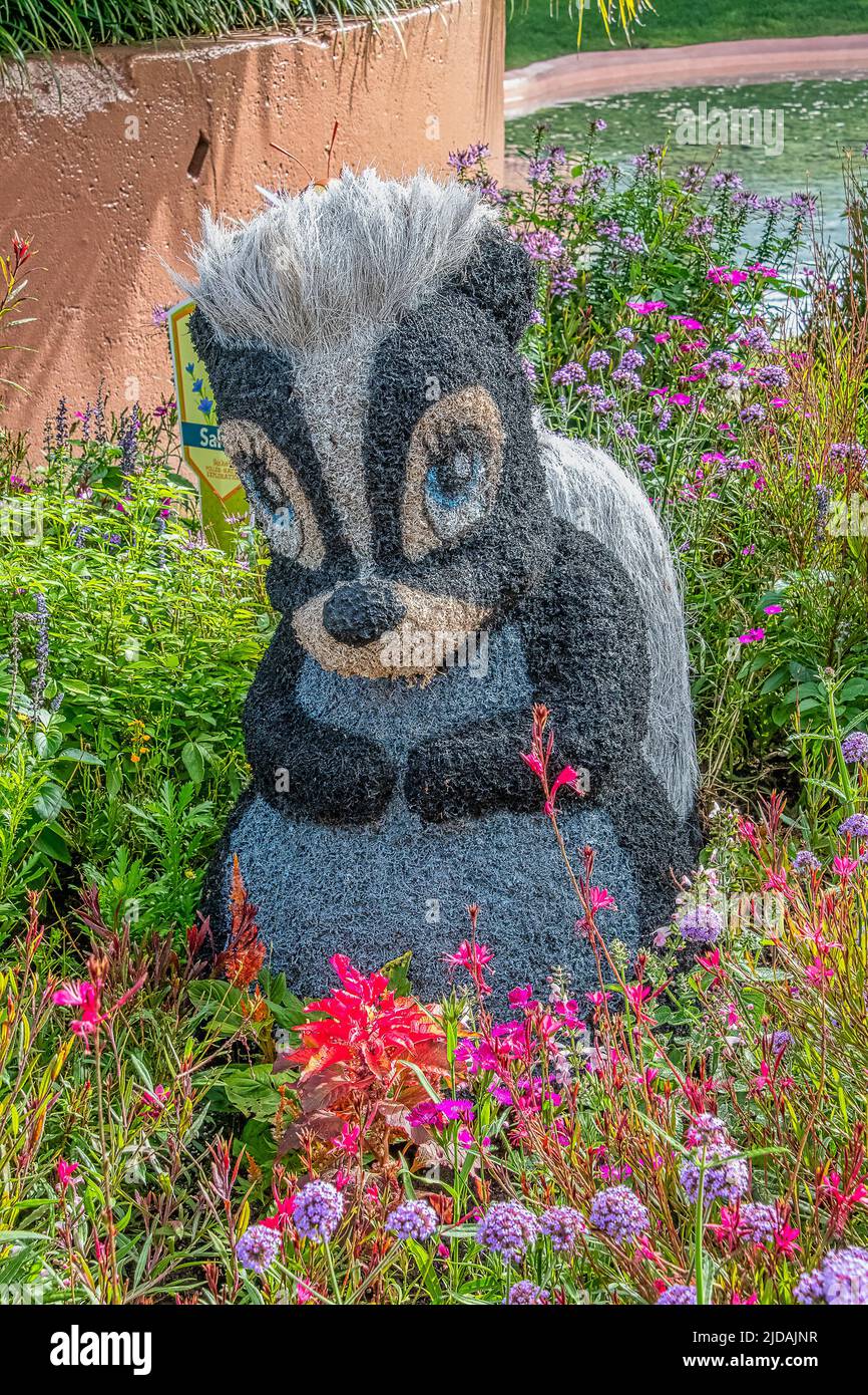 Blume Charakter topairy auf Epcot im Rahmen des Blumen-und Garten-Festival angezeigt Stockfoto