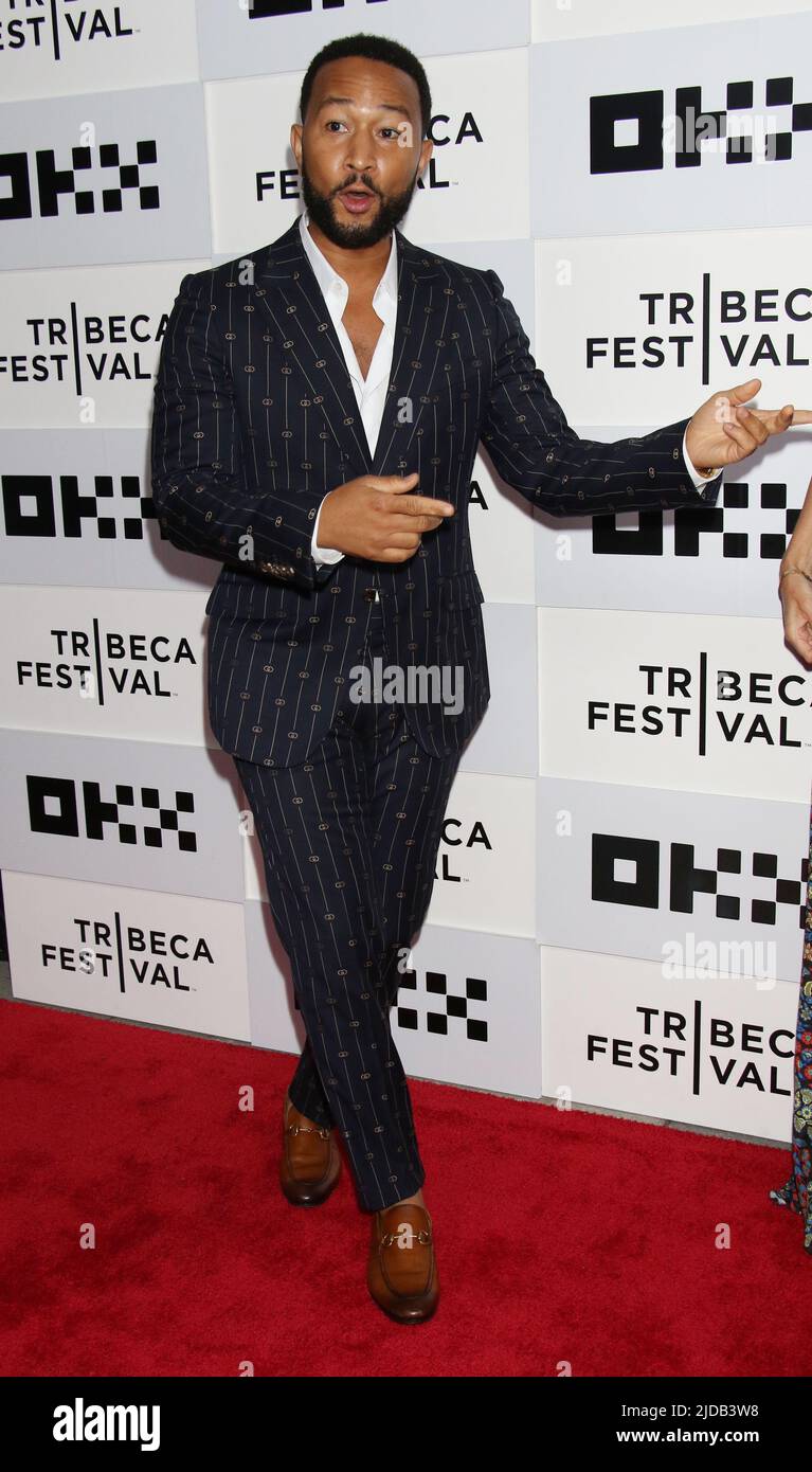 18. Juni 2019 John Legend besucht Tribeca Film Festival 2022 Premiere von Loudmouth im BMCC Tribeca Performing Arts Center in New York 18. Juni 2019 Quelle:RW/MediaPunch Stockfoto