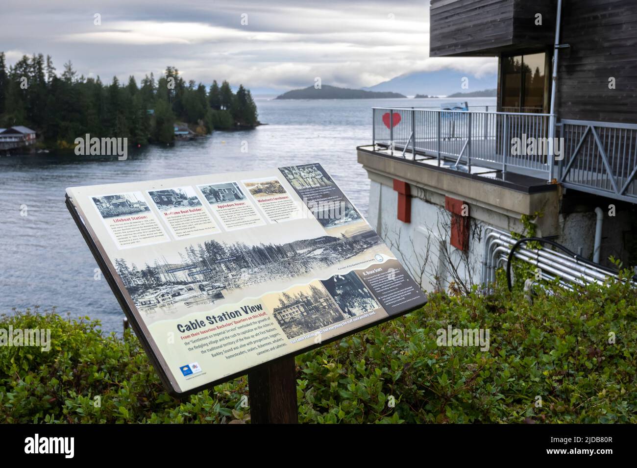 Bamfield Marine Sciences Centre auf Vancouver Island; Bamfield, British Columbia, Kanada Stockfoto