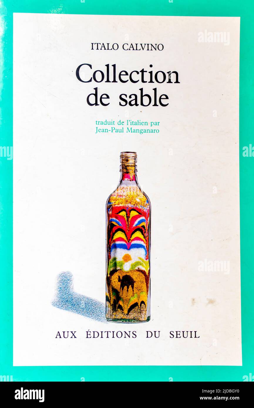 Collection de sable von Calvino Italo - Essays, französische Ausgabe -1990 Stockfoto