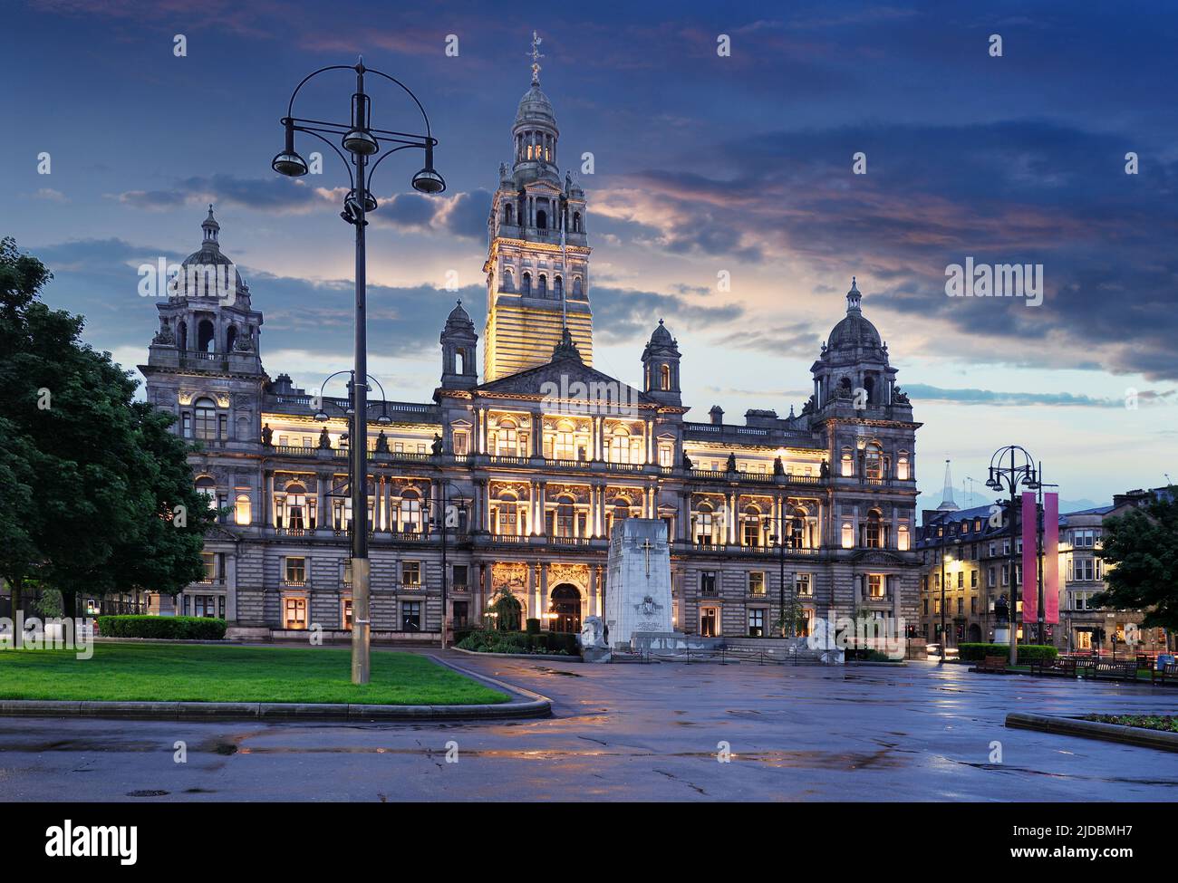 Glasgow City Chambers, George Square in Glasgow, Schottland Stockfoto
