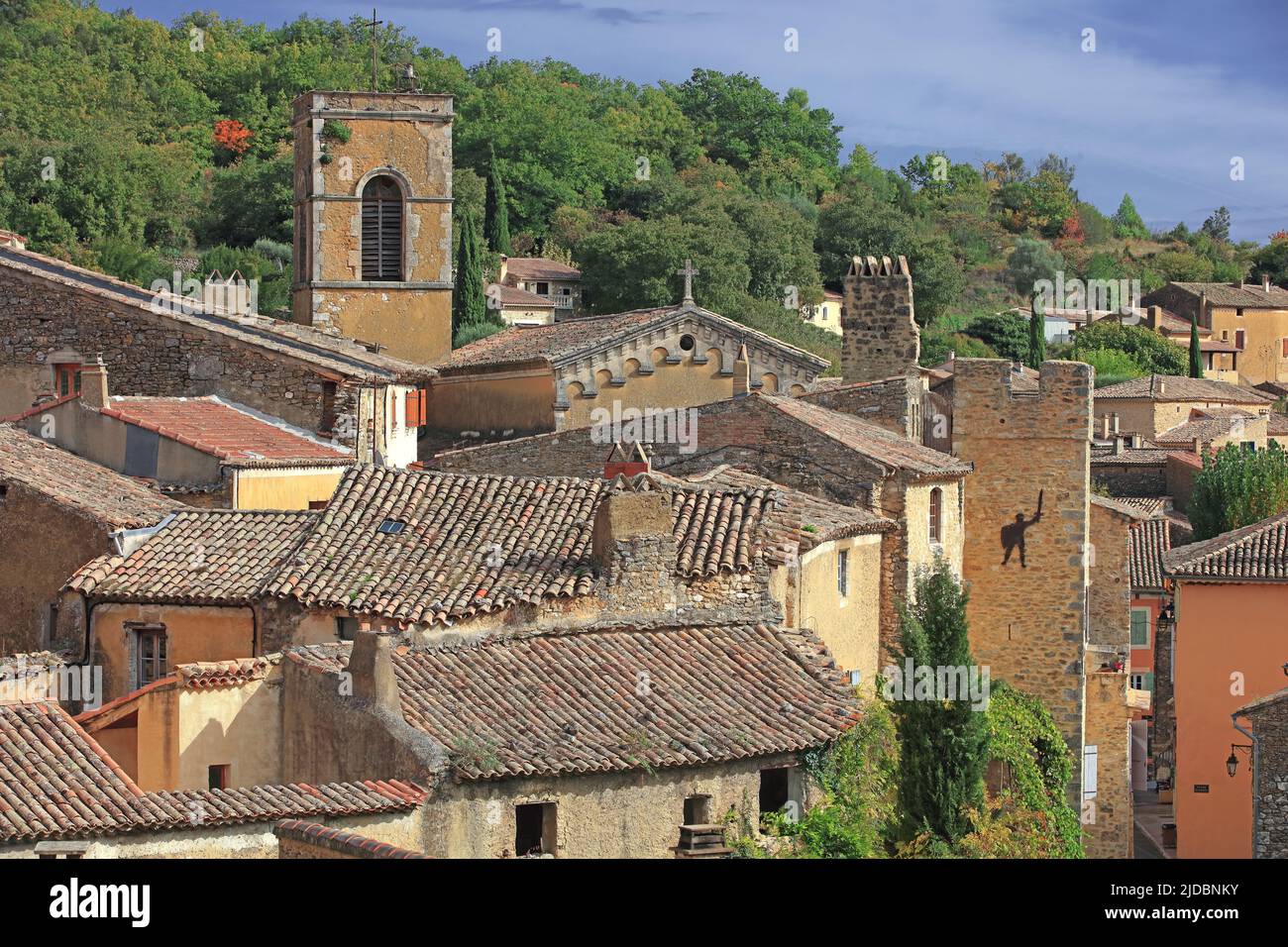 Frankreich, Ardèche Saint-Montan mittelalterliches Dorf mit Charakter Stockfoto