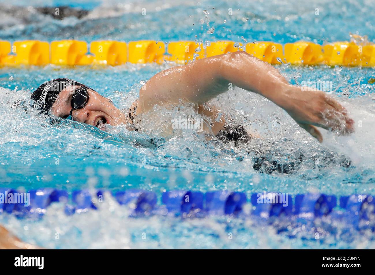 BUDAPEST, UNGARN - 20. JUNI: Erika Fairweather von New Sealand, die während der FINA World Aquatics Championships in der Duna Arena am 20. Juni 2022 in Budapest, Ungarn, an der Freistil der Frauen 200m teilnimmt (Foto von Nikola Krstic/Orange Picics) Credit: Orange Pics BV/Alamy Live News Stockfoto