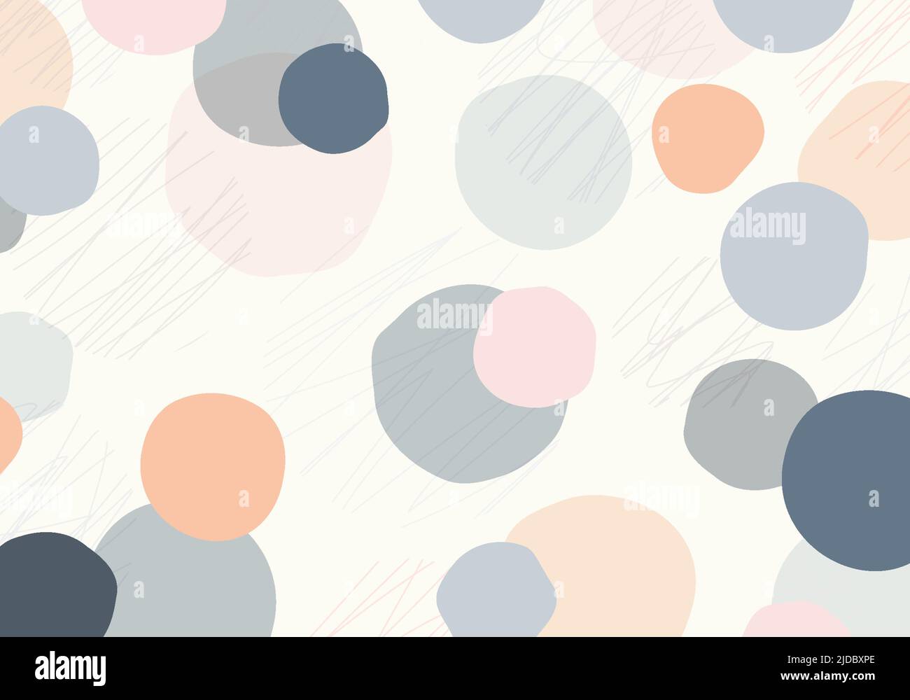 Abstrakte Kritzeleien Vorlage Design dekorative Grafik. Überlappender Hintergrund der Stilvorlage. Vektor Stock Vektor