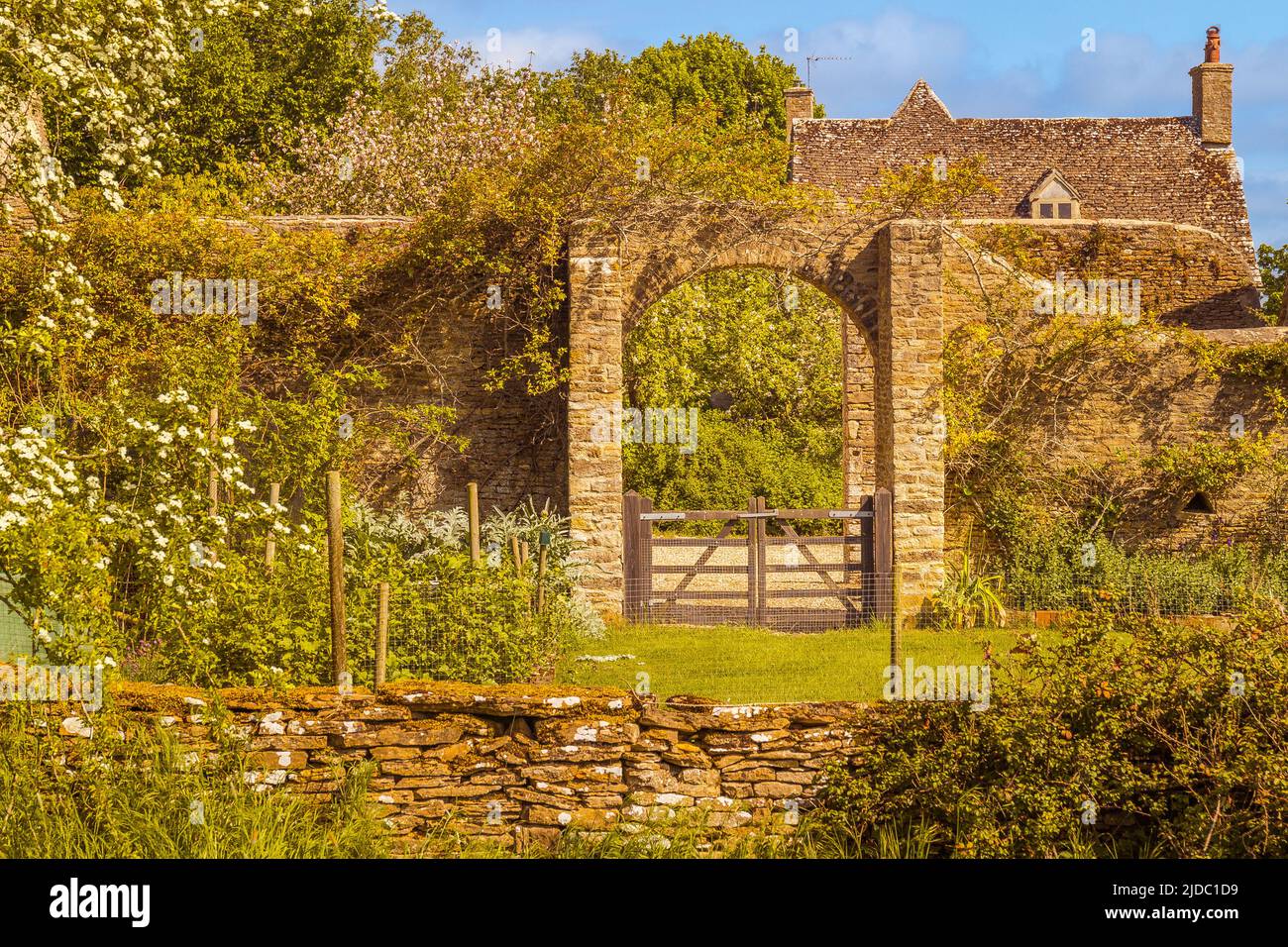 Cotswold Landgarten Stockfoto