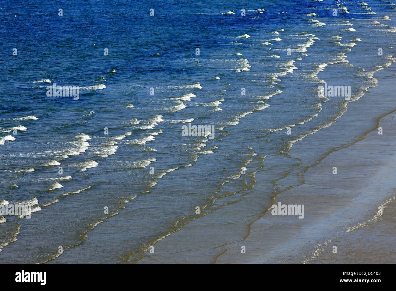 Frankreich, Finistère (29) Küste, Strand, Luftaufnahme des Seeflusses Stockfoto