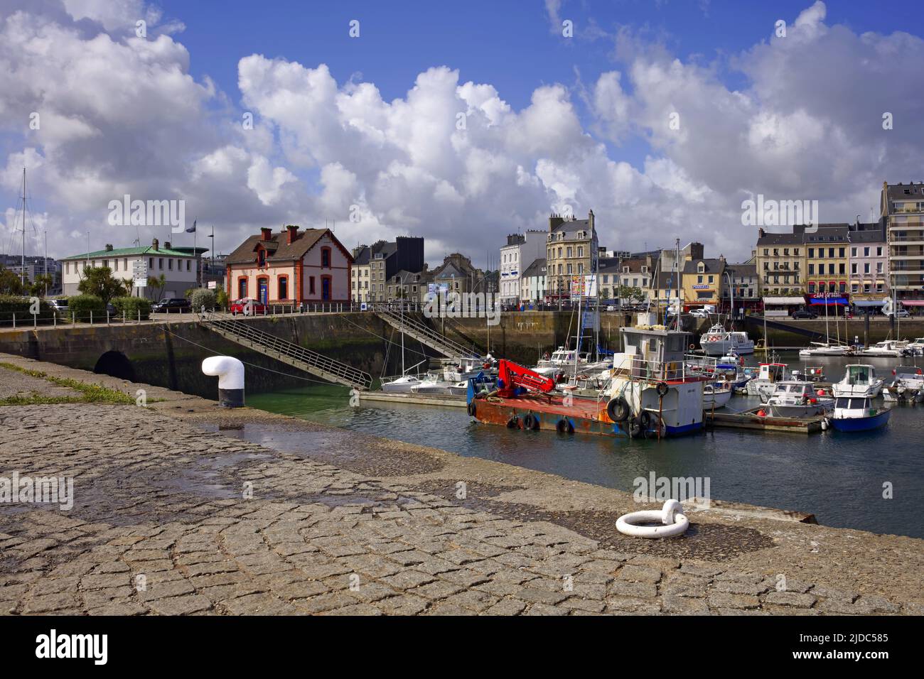 Frankreich, Manche Cherbourg-Octeville, Kais von Caligny Stockfoto