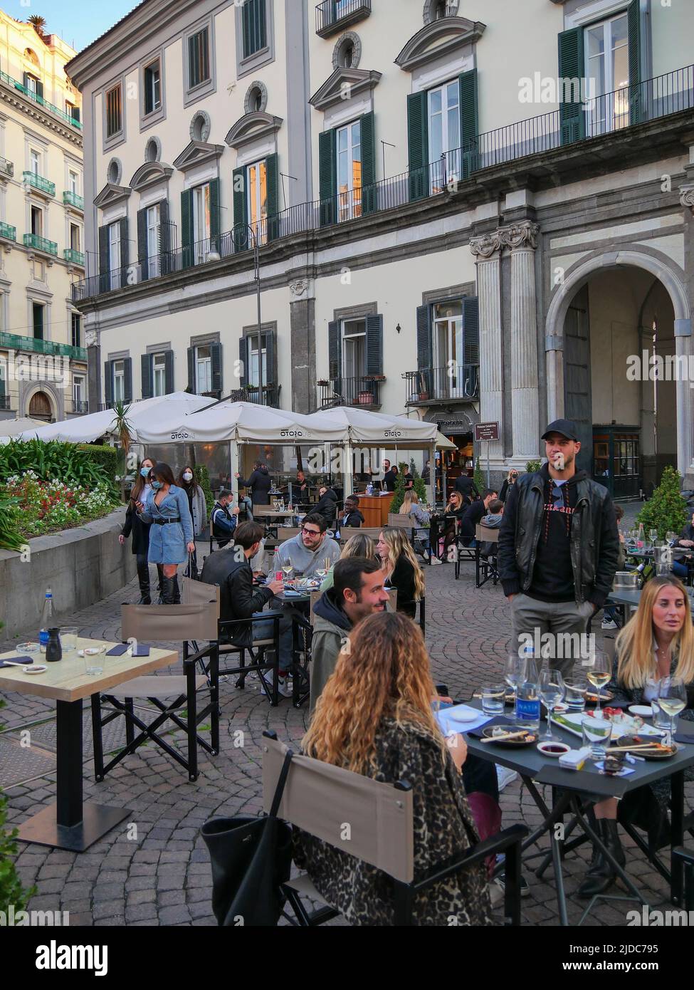 Piazza dei Martiri, Neapel Italien Stockfoto