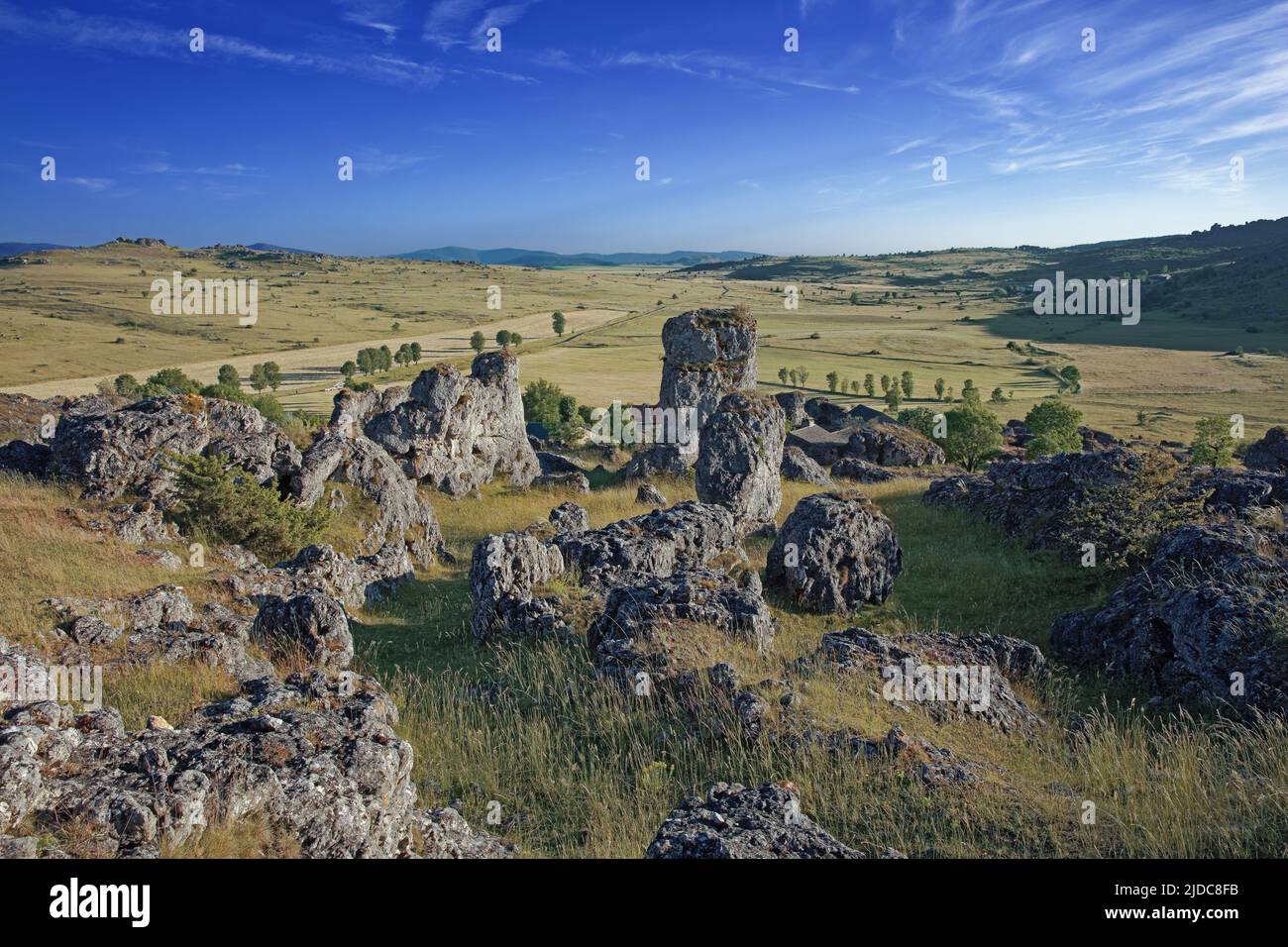 France, Lozere (48) Chaos de Nîmes-le-Vieux im Weiler Veygalier Stockfoto