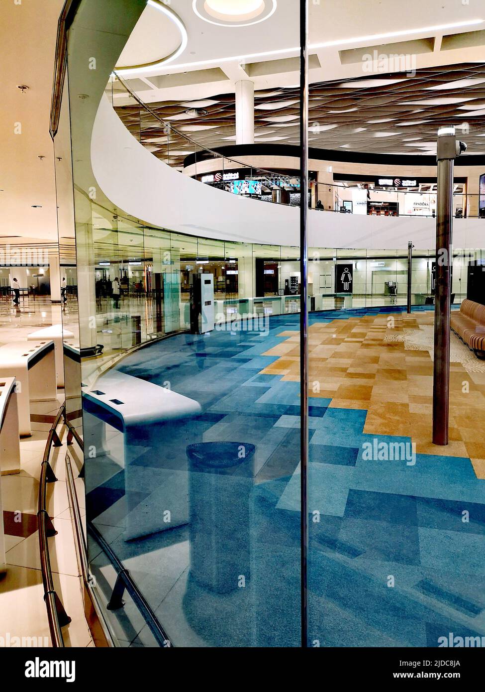Flughafen Bahrein, Transit Lounge Stockfoto