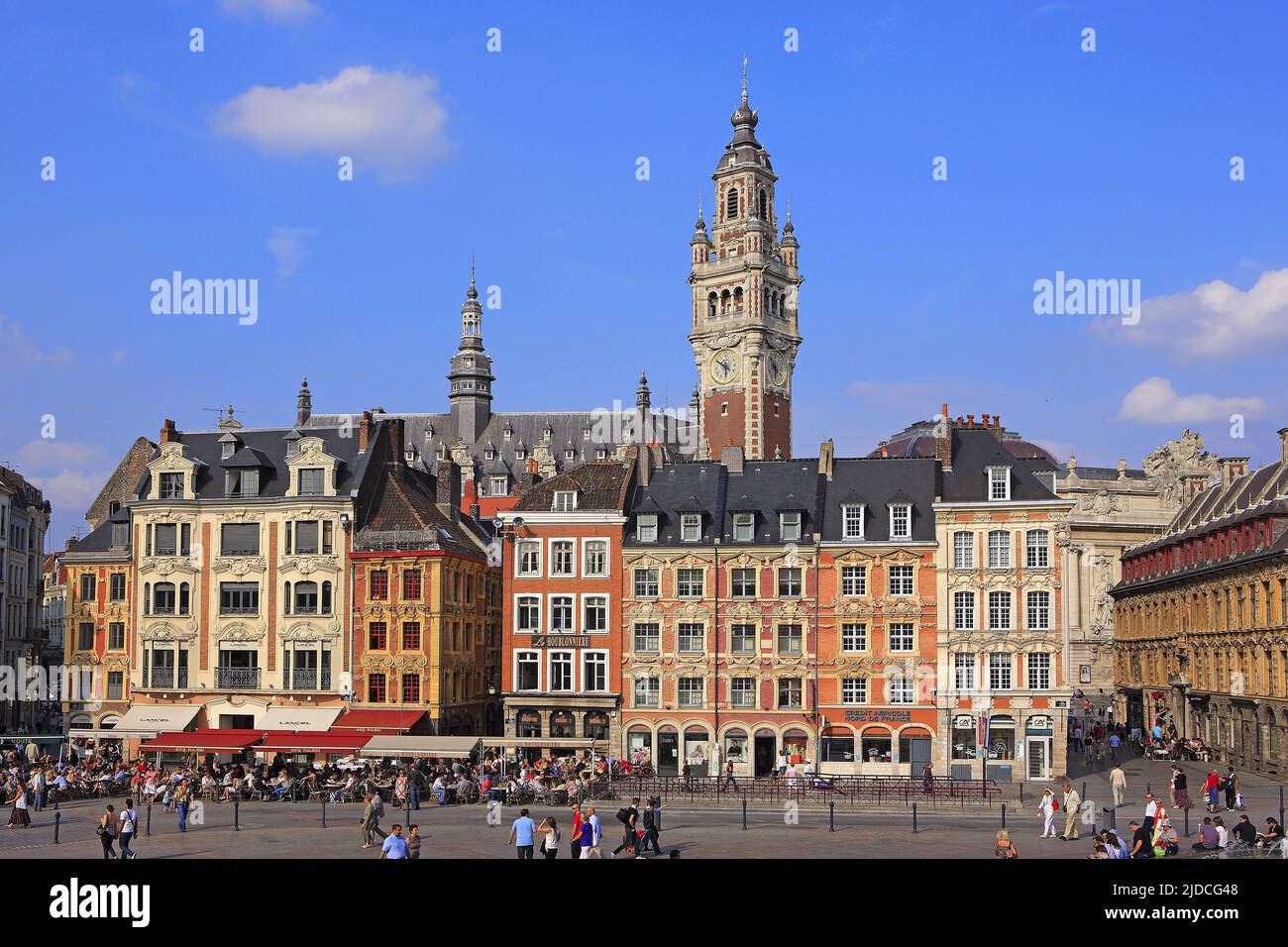 Frankreich, Nord, Lille, der Glockenturm, der Place Charles De Gaulle Stockfoto