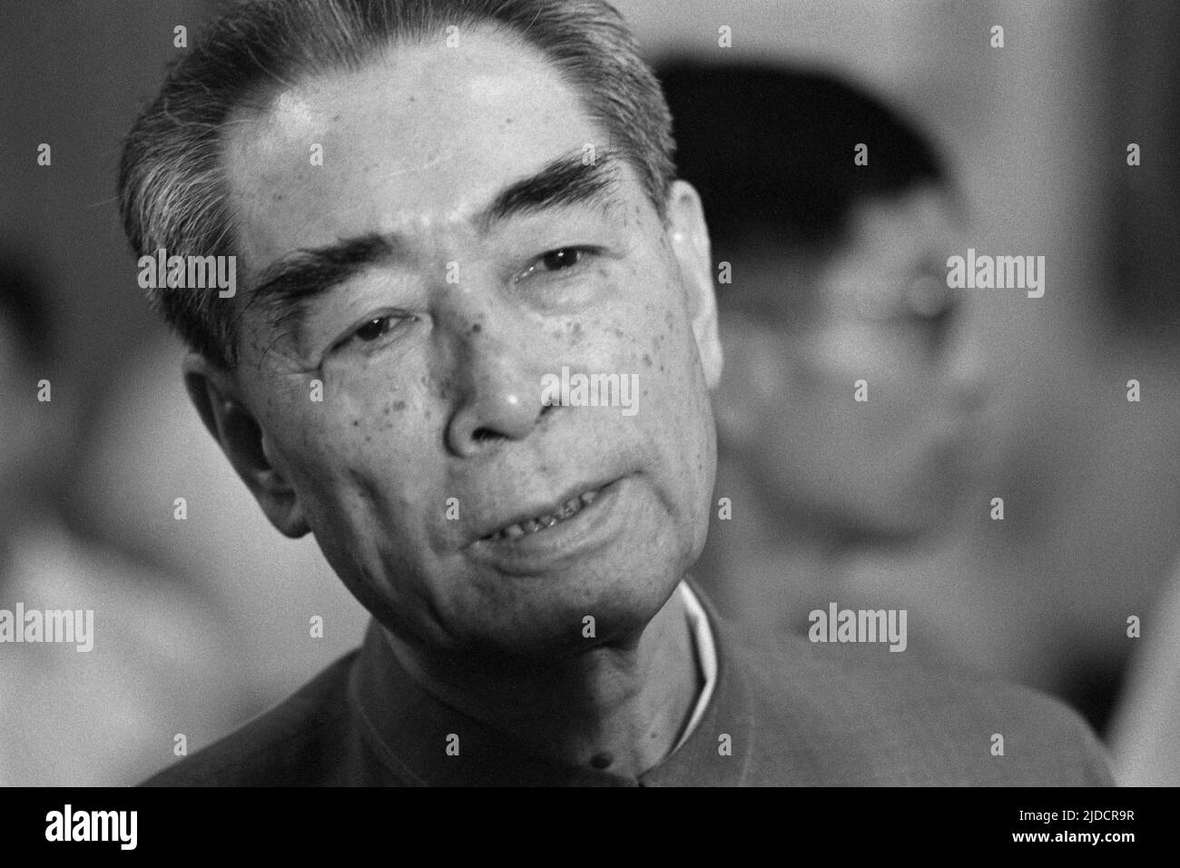 ZHOU Enlai, auch Tschu en Lai oder Chou en-Lai, Politiker, war ein wichtiger Führer der Kommunistischen Partei Chinas und ein Begleiter von Mao Zedong, dem chinesischen Premierminister von 1949 bis 1976, Porträt, Porträt, Einzelbild abgeschnitten, Einzelbild, Einzelbild, 22,07. 1972 Stockfoto