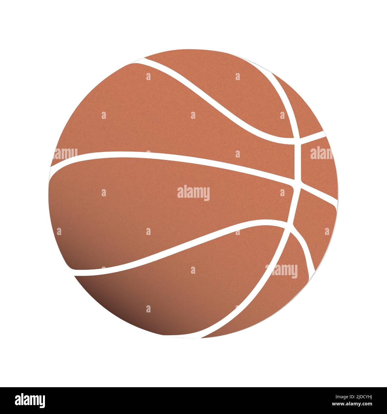 Vektor-Illustration von orange colered realistische Basketball Cliparts Zeichnung. Vektorgrafik Stock Vektor