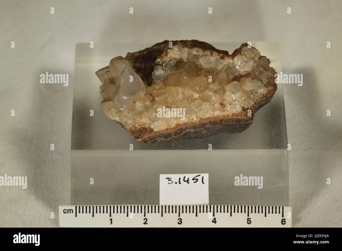 Barit. Mineralien. Nordamerika; USA; Colorado; Las Animas County; Apishapa Creek Stockfoto