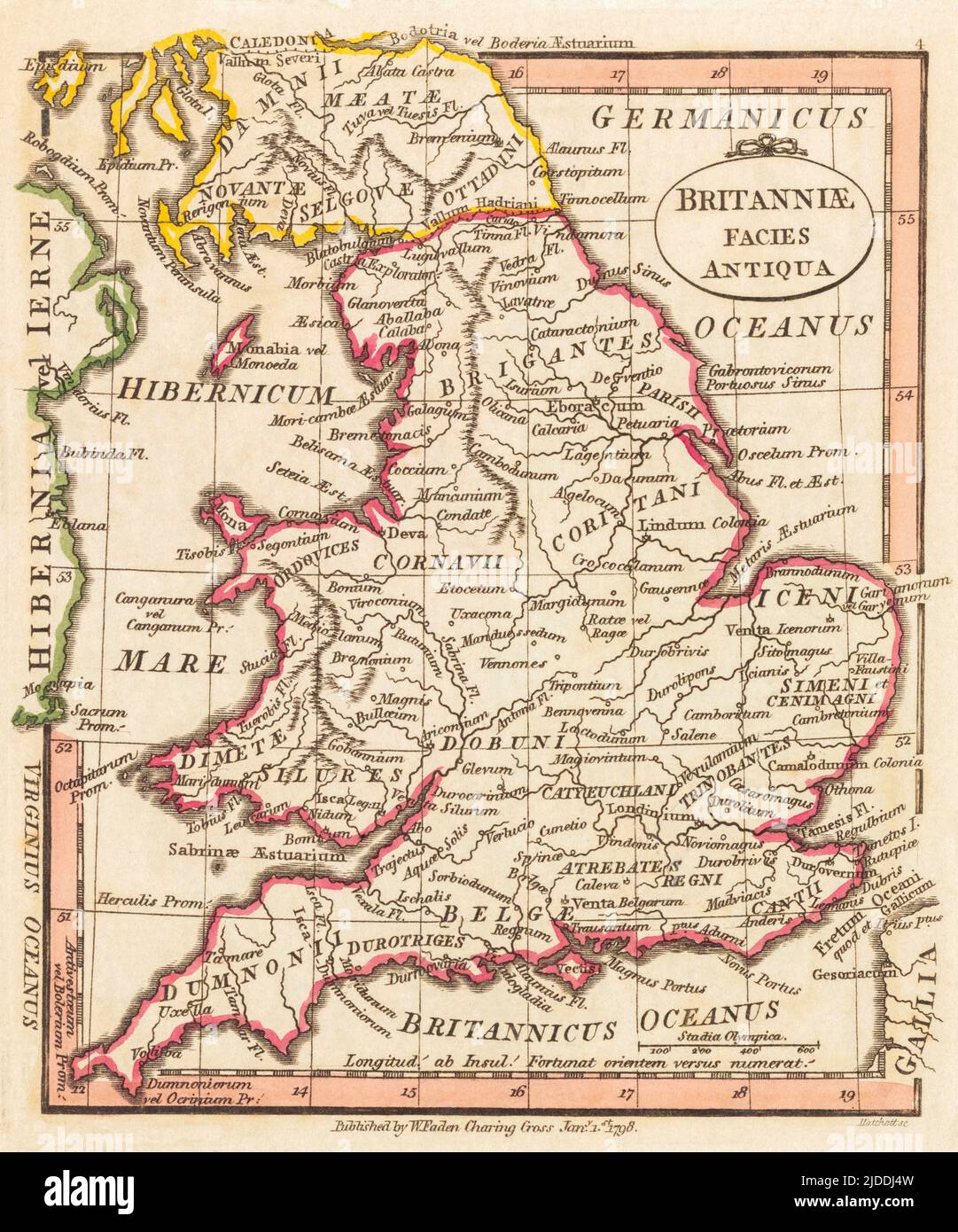 Geologische Karte von England und Wales. M5 Alte historische Landkarte 1895 