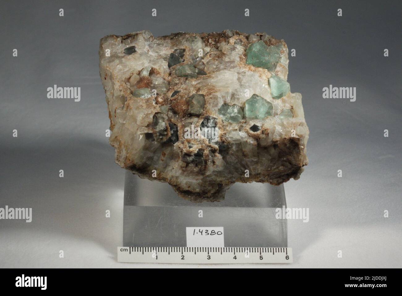 Fluorit. Mineralien. Nordamerika; USA; New Hampshire; Carroll County; Chatham Stockfoto