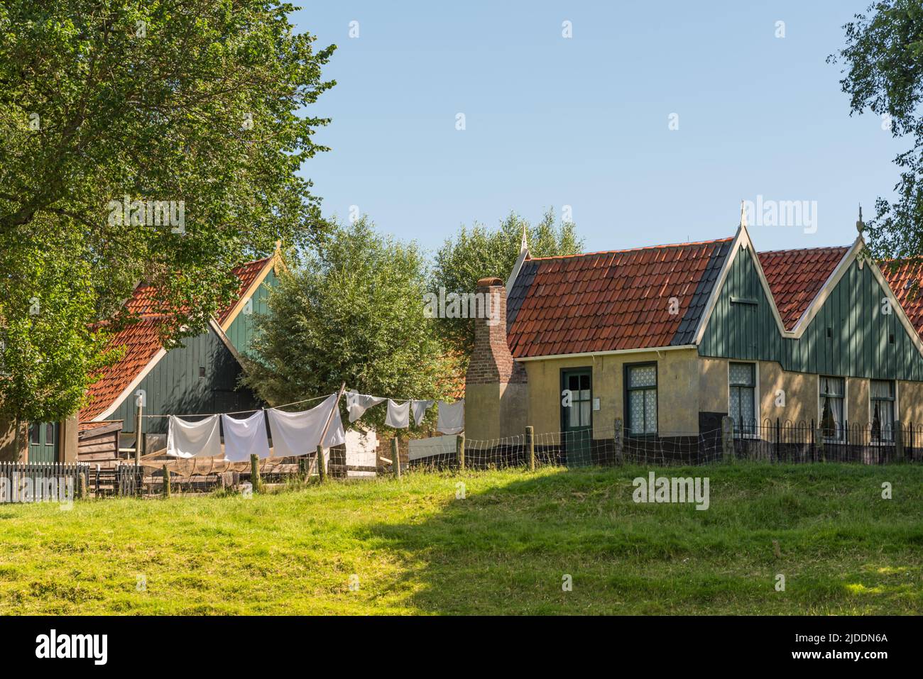 Enkhuizen, Niederlande, Juni 2022. Verschiedene Szenen aus dem Zuiderzee Museum in Enkhuizen. Hochwertige Fotos Stockfoto
