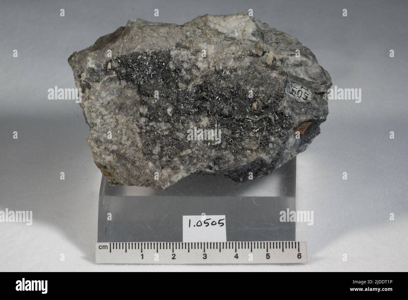 Stibnit. Mineralien. Nordamerika; Kanada; New Brunswick; York County; Fredericton Stockfoto