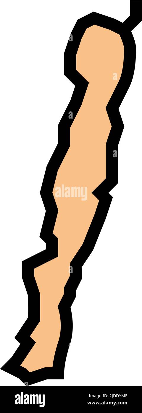 macquarie Island Farbe Symbol Vektor-Illustration Stock Vektor