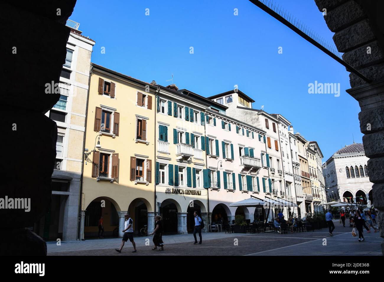 Stadtzentrum von Udine Stockfoto