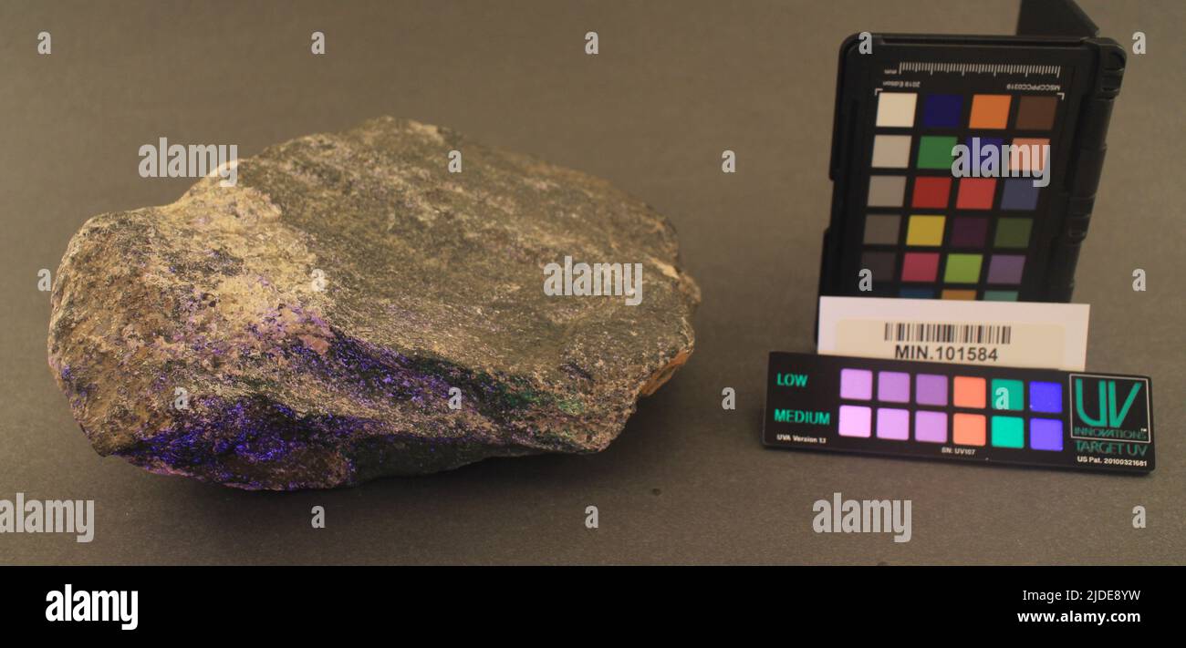 Sphalerit. Mineralien. Nordamerika; USA; New Jersey; Sussex County; Ogdensburg; Sterling Hill Mine Stockfoto
