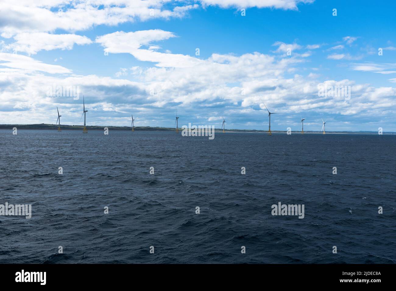 dh Offshore-Windturbinen NORDSEE ABERDEEN Windpark am Meer Küstenwindpark Schottland großbritannien Großbritannien Stockfoto